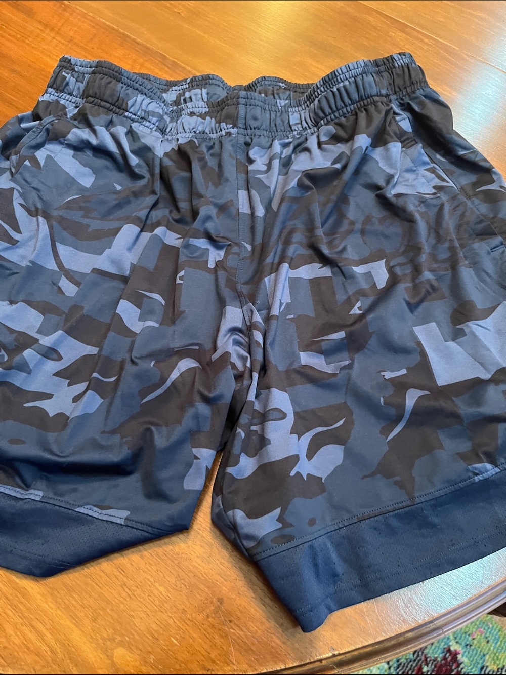 Under Armour Men's Blue & Black Camo Training Shorts